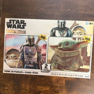 Star Wars Mandalorian 3D Puzzle Set - Blue, Gray, and Green